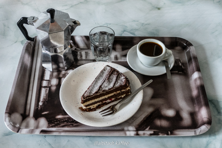 Espresso with Black Forest Cake