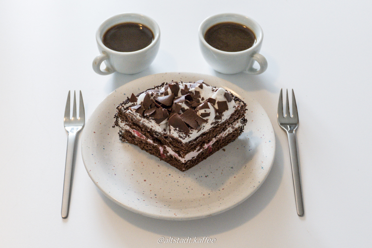 Espresso à Deux with Black Forest Cake