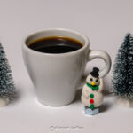 New Year Espresso with Snowman