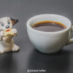 White Dog Enjoys Bone & Espresso
